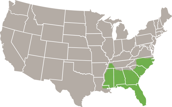 Scarlet Kingsnake USA Range Map
