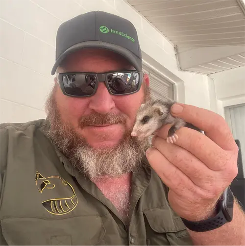 One of our techs showcasing our commitment to Buena Ventura Lakes's wildlife and community