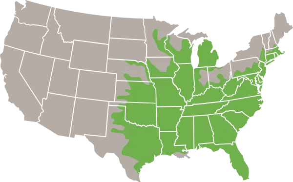 Eastern Hognose Snake USA Range Map