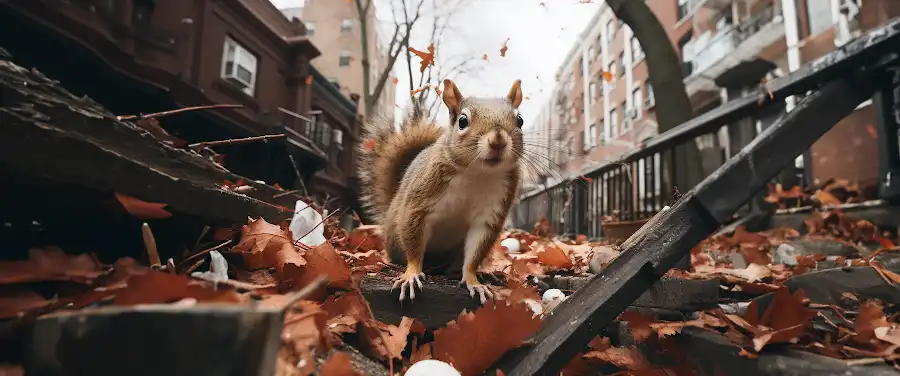 Squirrel Roof House Damage