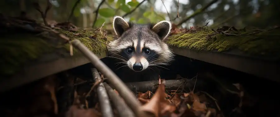 Where can you find raccoons in the wild